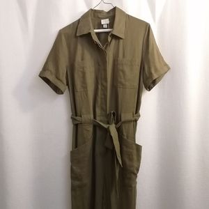 NWT Target olive green utility suit sz med